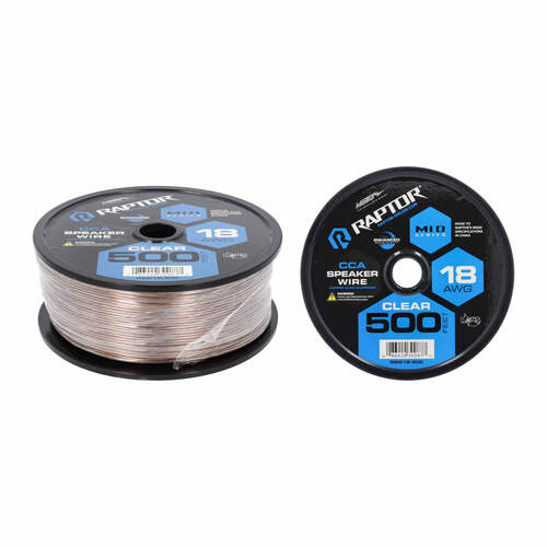 Speaker Wire 18GA CLEAR 500FT - Vice Series