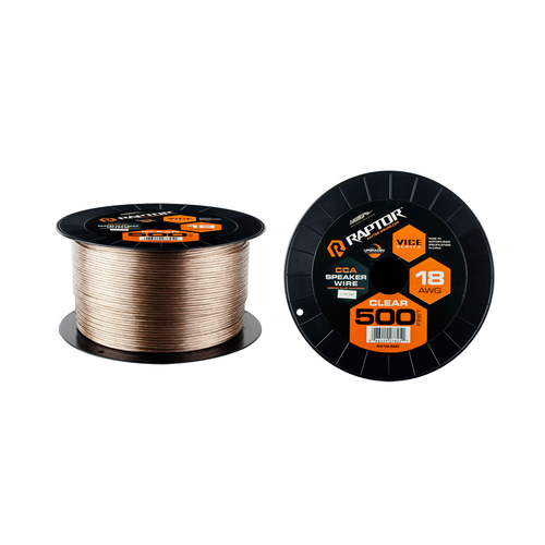 Speaker Wire 18GA CLEAR 500FT - Vice Series