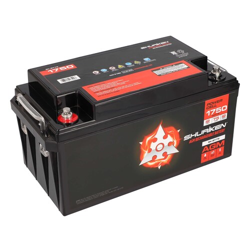 1750W 75AMP Hours Large Size AGM 12V Battery