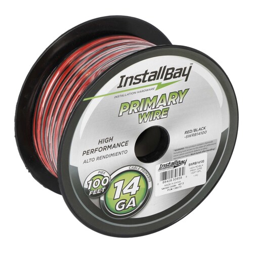 Speaker Wire 14 Gauge All Copper Red-Black Paired Coil - 100 ft