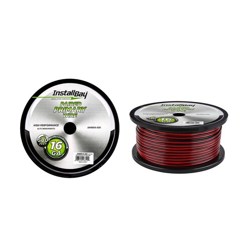 Speaker Wire 16 Gauge All Copper Red-Black Paired Coil - 500 ft