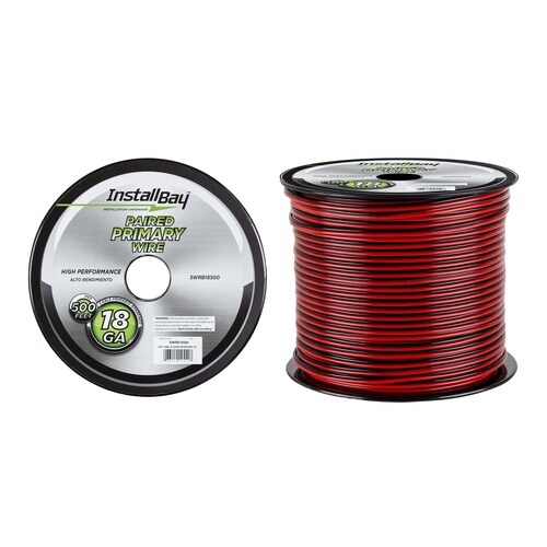 Speaker Wire 18 Gauge All Copper Red-Black Paired Coil - 500 ft