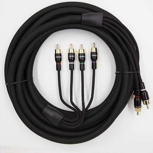 V16 Series 4 Channel RCA Audio Cables - 17 Feet