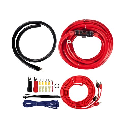1/0AWG 2400W AMP KIT WITH RCA - V6 SERIES