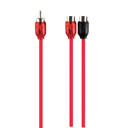 RCA v6 Series 2-Channel Audio Y Cable - 1M-2F - 10 pack