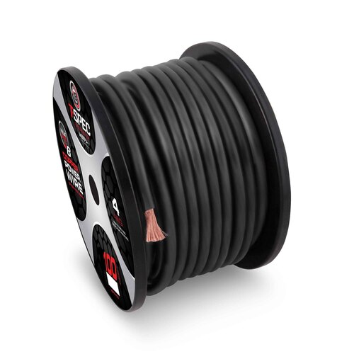4 AWG 100FT BLACK OFC POWER WIRE - v8GT SERIES