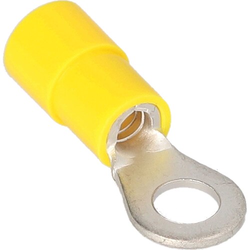 Yellow Nylon Ring Terminal 12-10 Gauge #10 - Package of 100